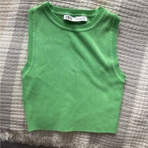 Zara Kids Vibrant Green Tank Top